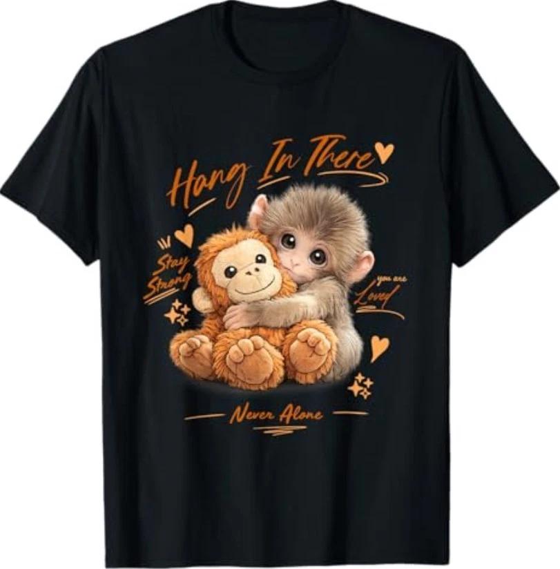 

Adorable Cute Baby Monkey Punch Men Women T-Shirt S