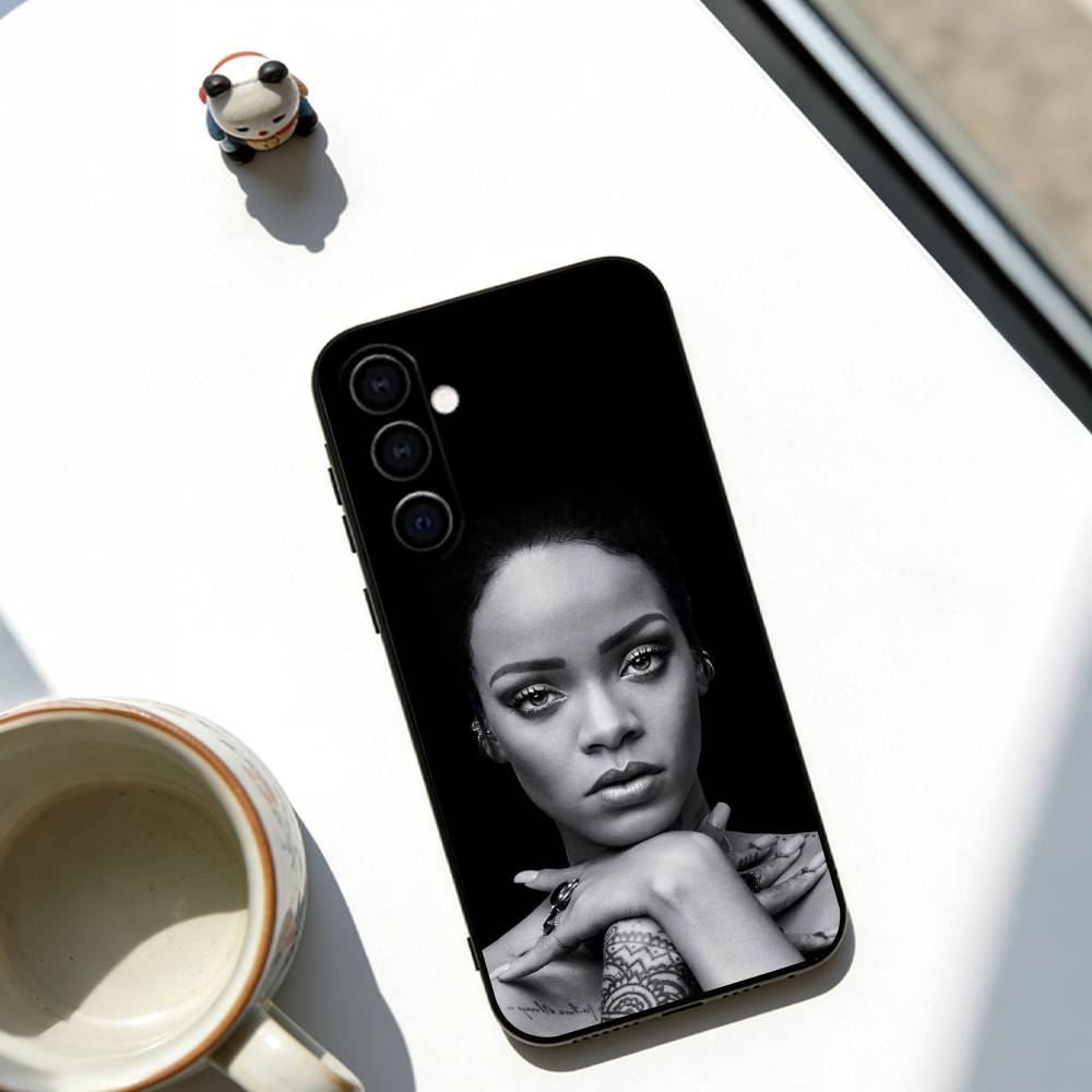 Singer  Rihanna Phone Case Soft black For Samsung Galaxy A73,A72,A71,A70,A53,A52,A51