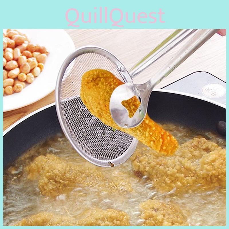 Premium Stainless Steel Multi-function Filter Spoon With Clip For Kitchen Use