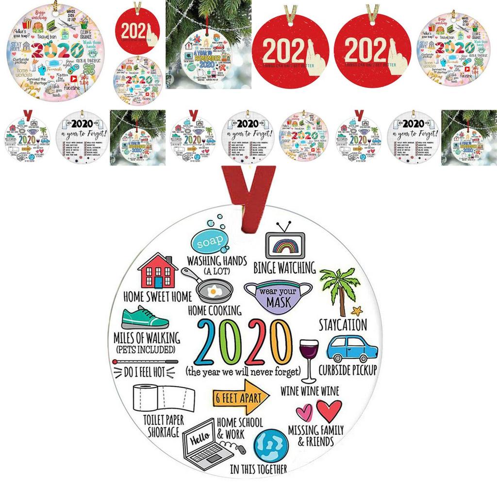 Unique 2020 A Year To Remember Acrylic Quarantine Christmas Ornament For Personalized Tree Decor