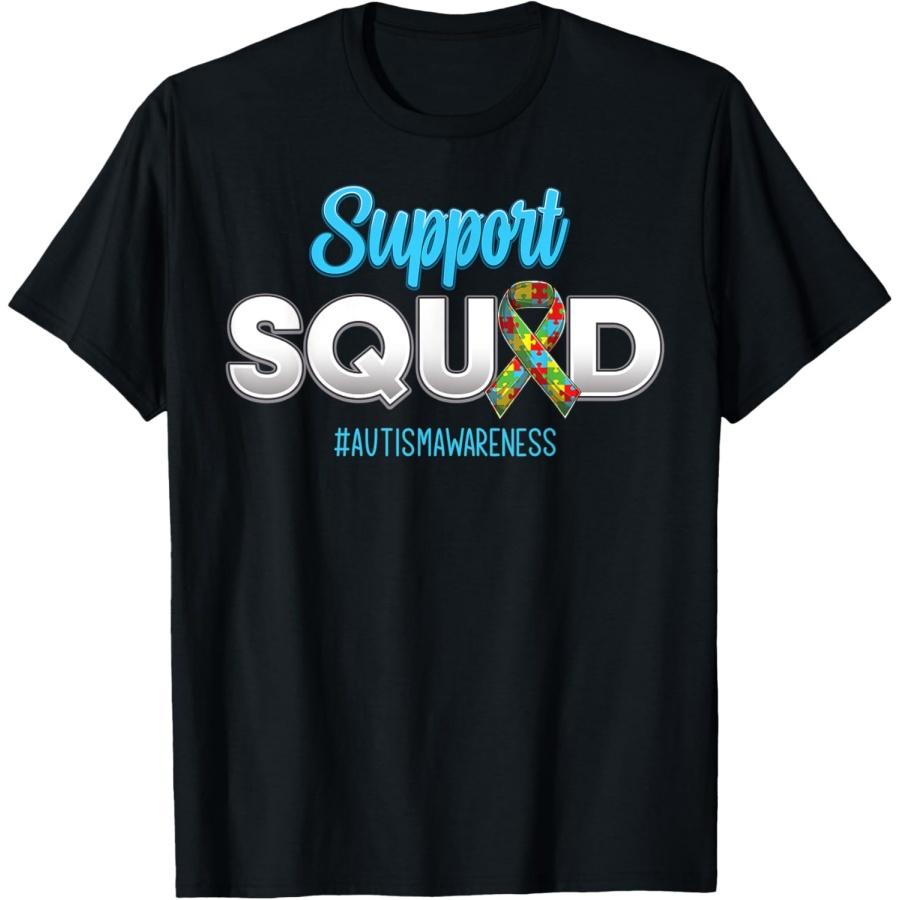 Поддержка команды Осведомленность об аутизме Гордый сторонник Мужская Женская Детская Футболка XXXXXL разноцветный