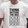 Think Outside The Box Shirt ArtisT T Positive Quote Motivational Thinker Inspirational Vintage Washed Homme Stretched Stylish
