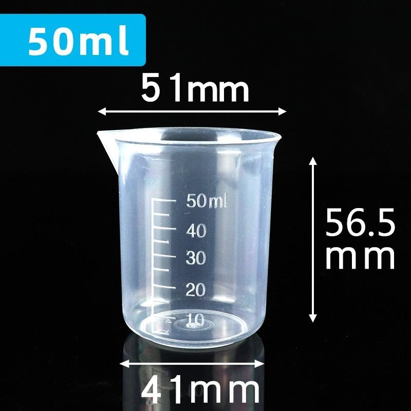 Measuring Cup Transparent Plastic Laboratory Beaker Graduated Liquid Jug Cup Kitchen Baking Cooking Measurement Scale Container