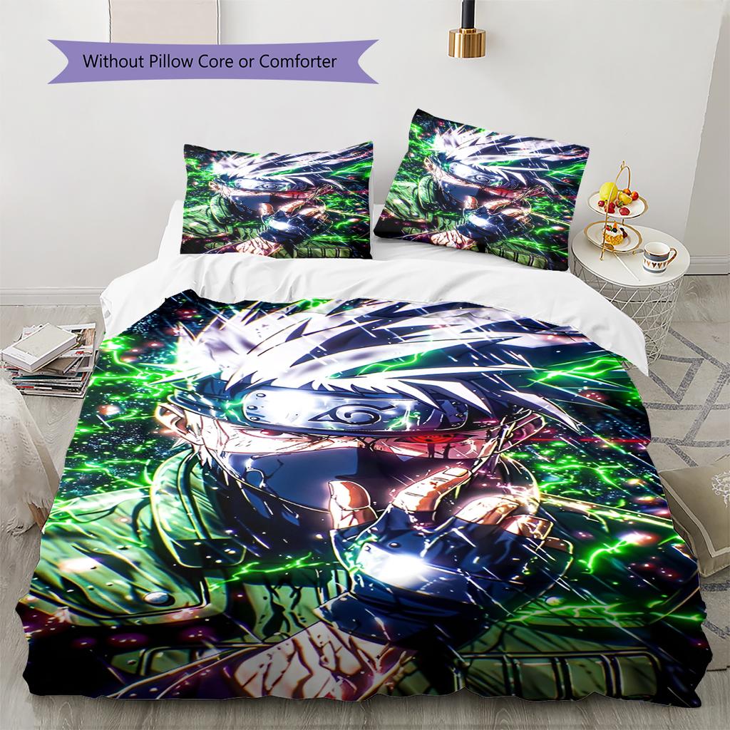 Set Copripiumino Trapuntato con Fantasia Cartone Animato Federa Decorazione per la Casa Regalo di Compleanno (1 * copripiumino + 2 * federa, senza nucleo)