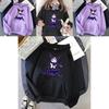Kawaii Hoodie With Grunge Gothic Punk Cartoon Print For Harajuku Fashion