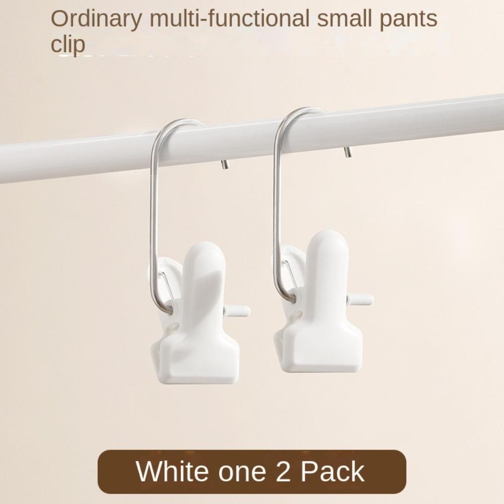 2pcs Clothes Pins Pants Clip Storage Clothespin Easy to Use Clothes Hat Sock Clip Home