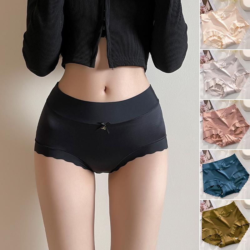 1Pc Nylon Briefs Panties Shiny Underwear Silky Vintage Satin Womens Knickers