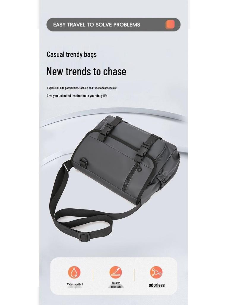 Tactical Waterproof Nylon Crossbody Waist Bag for Men