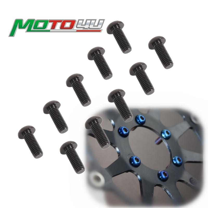 For Ducati Streetfighter V4/V4S 2020 2021 Motorcycle M8*20 Titanium Front Brake Disc Screws Bolts Plating Color