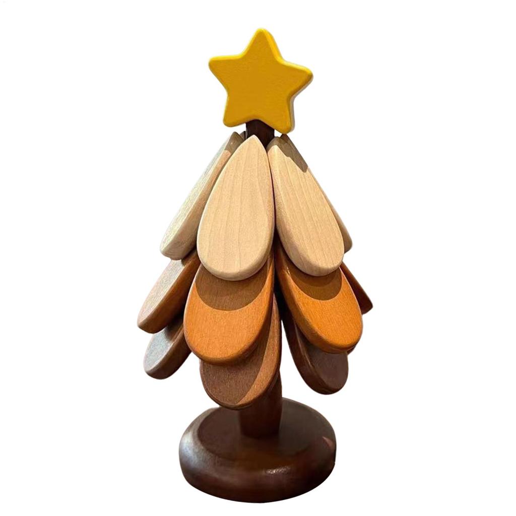 Wooden Trivets for Hot Dishes Hot Pot Holder Christmas Tree Trivet Table Mat Set for Kitchen Dinner Beverage Cup Counter