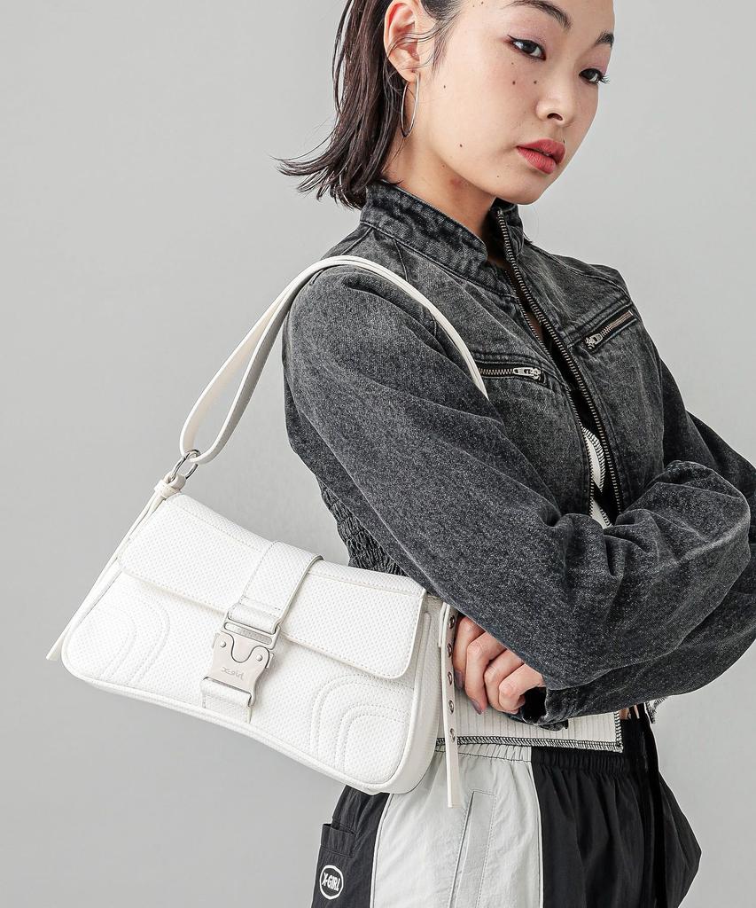 [X-girl] Tasche mit Motiv-Schnalle 105243053005 Weiß Einheitsgröße