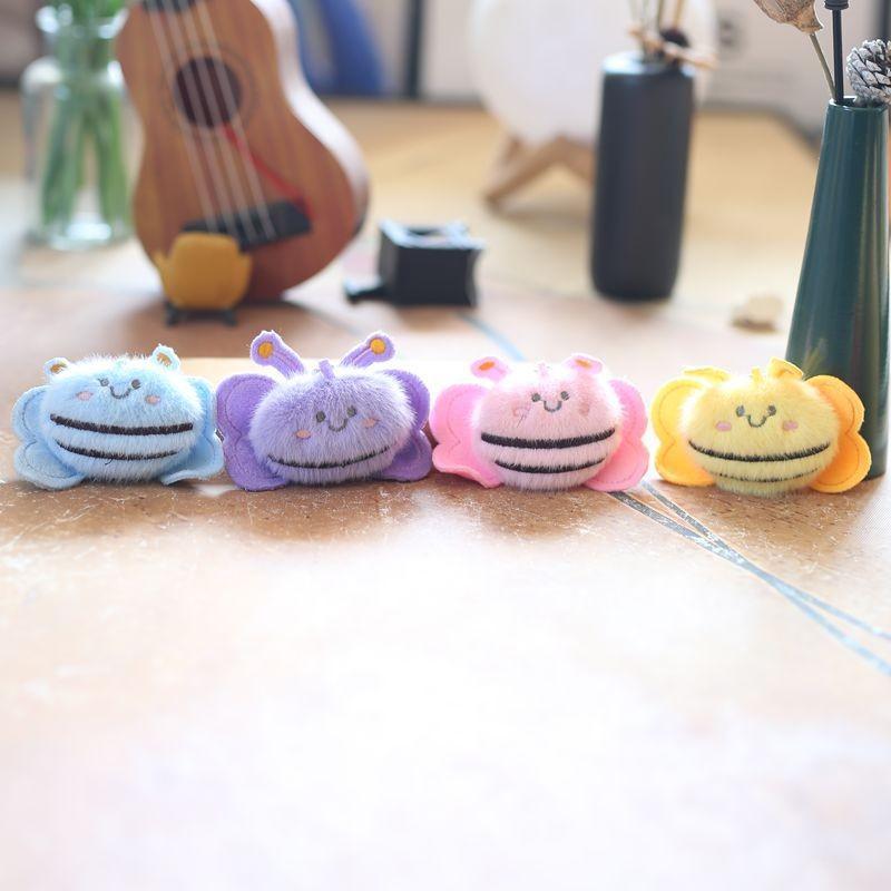 Plush Petite Bee Keychain Stuffed Animal Toy With Filling For Gift Childrens