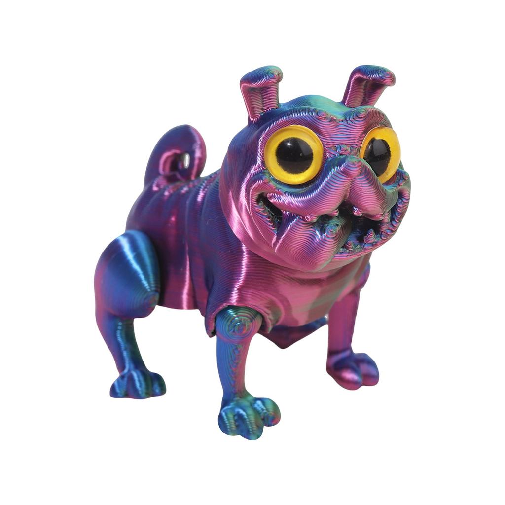 3D Printed Multi-color Puppy Crafts Ornaments Gifts Creative Hand-made Animal Joint Activity Model