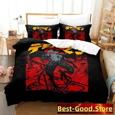 Devilman Anime Parure De Lit Bed Printed Bed Set Duvet Cover Pillowcase Bedding Set Linen Sheet Quilt Cover Full Queen King Size