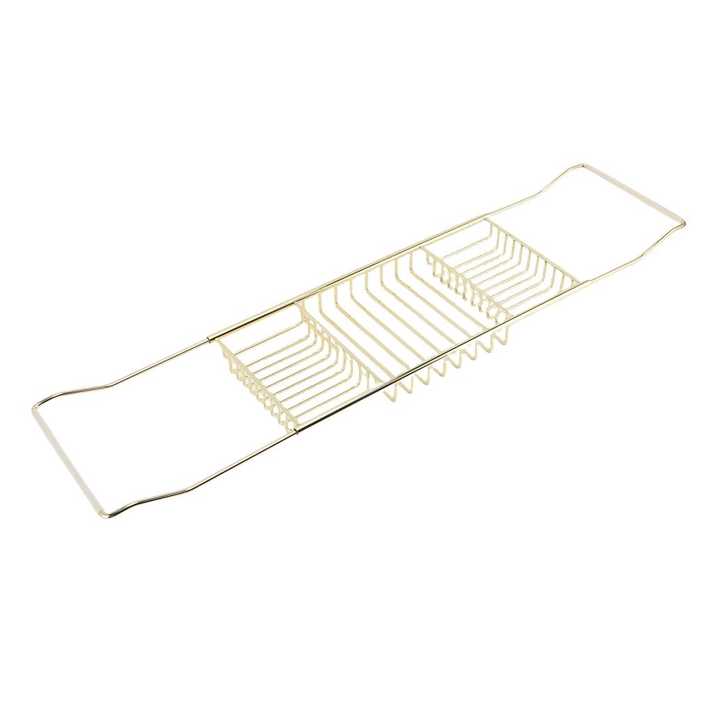 Taca do wanny ze stali nierdzewnej, rozszerzalna taca do wanny prysznicowej, luksusowe akcesoria łazienkowe