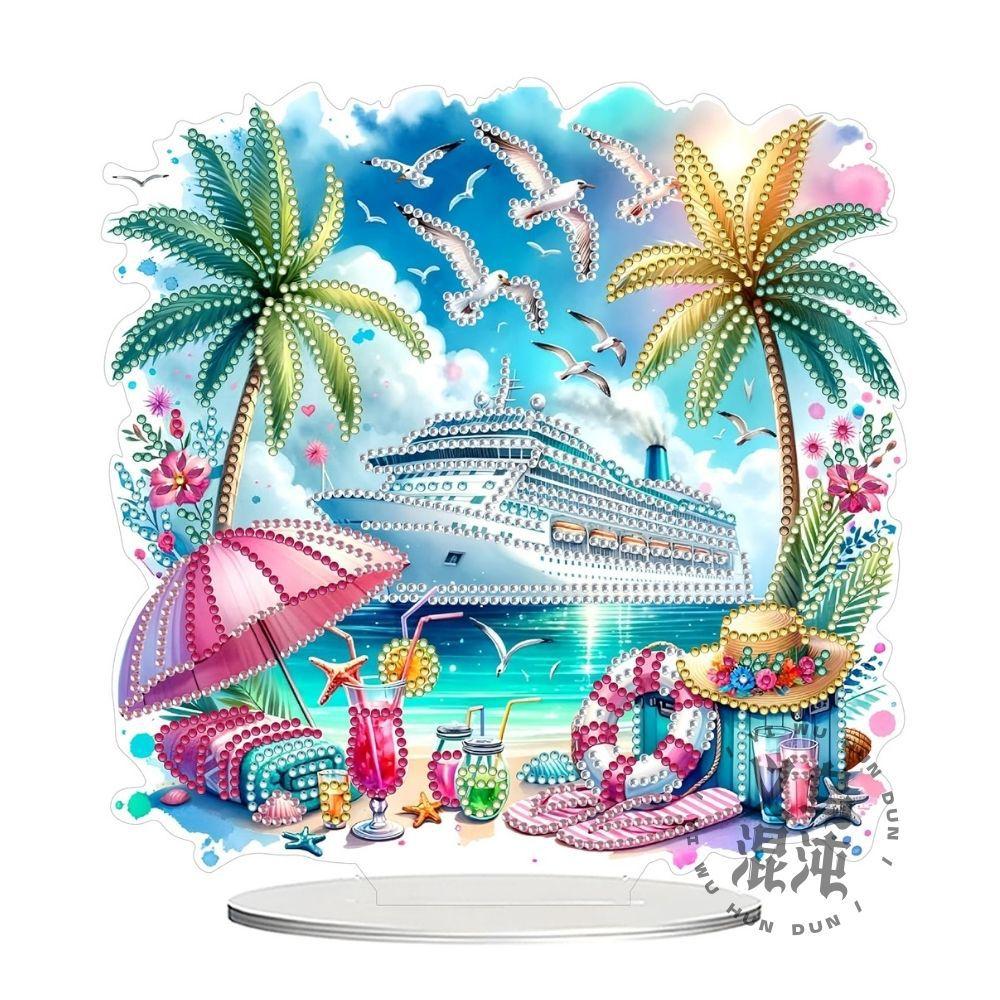 Halloween Diamond Painting Ornament Handmade DIY Crystal Special-shaped Diamond Sticker Diamond Art Desktop Decoration