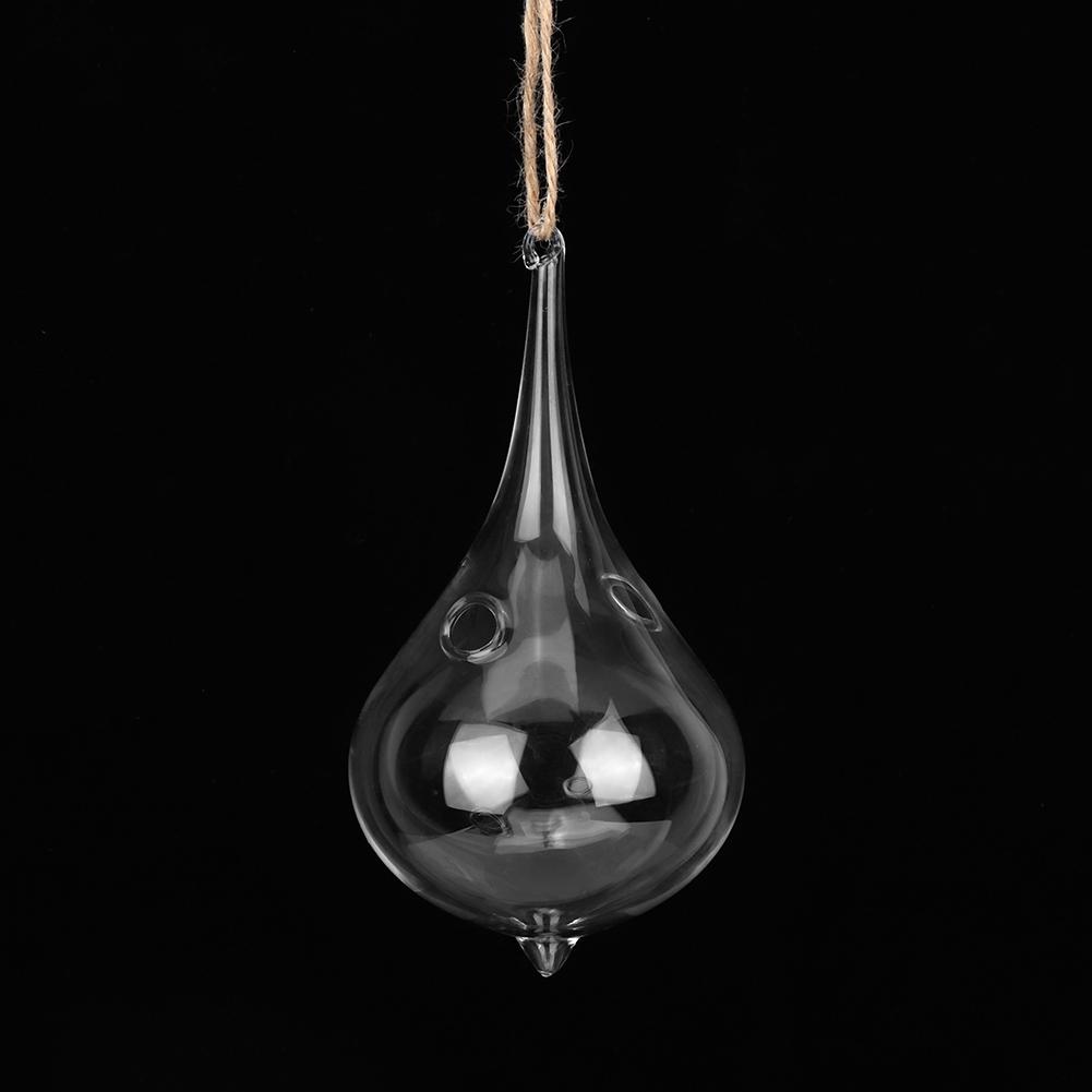 Hengende dråpeformet tau-terrarium for luftplanter sukkulenter planteholdere