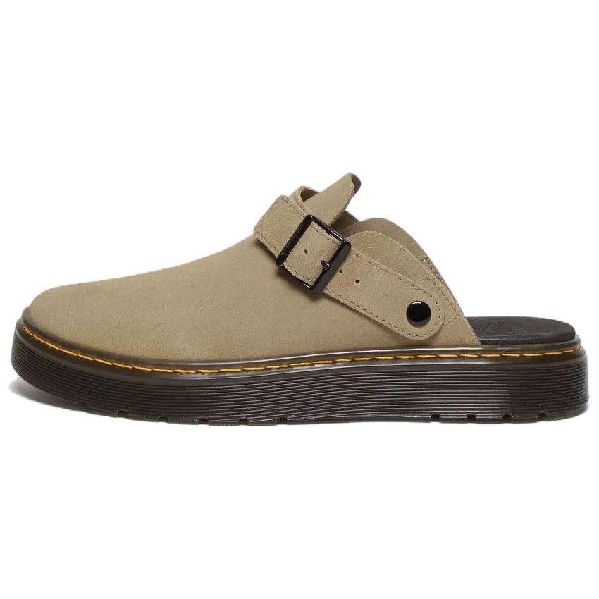 Dr. Martens Casual Versatile Silent Anti-Wear Closed-Toe Slippers Unisex Slippers Beige 31814439