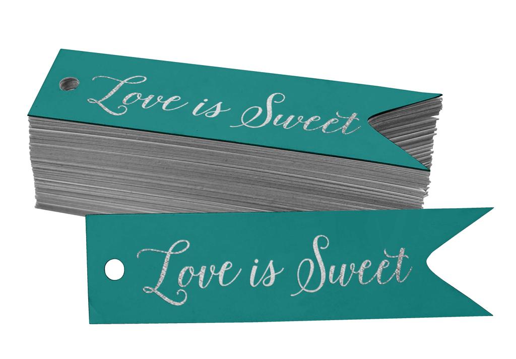 Inkdotpot Gold Foil Paper Hang Tags Love Is Sweet Wedding Favor Tags 100