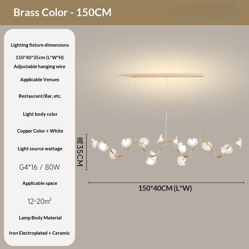 Modern Minimalist Ceramic Floral Lighting Designer Living Room Pendant Light