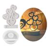 Heart Candlestick Molds Love Heart Candle Holder Molds with Base for DIY Craft Tealight Candle Holder Room Decorations