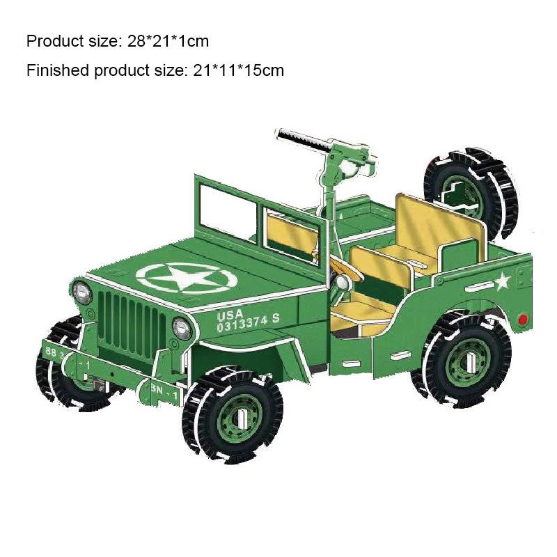 Big Size Children's 3D Paperboard Puzzle House Villa Castle Building Model for Kids Handmade DIY Assembly Puzzle Toys Gift