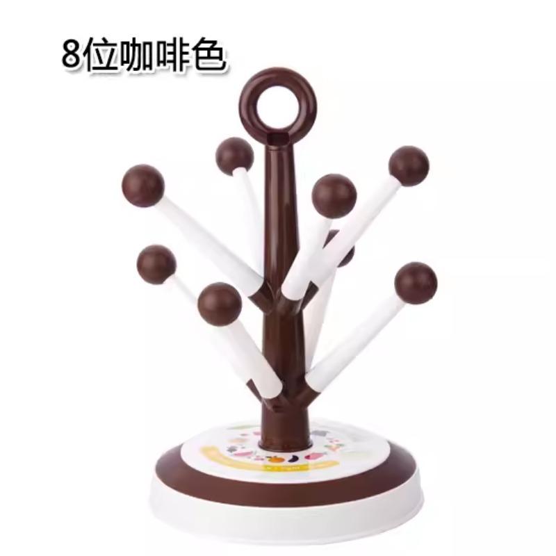 Candy Tree Víceúčelový držák na kelímky s vodou Plastový držák na kelímky do domácnosti Kancelářský kreativní odtokový stojan na lahve s mlékem Neklouzavé dno