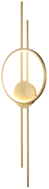 Violin - 100 Cm Oval LED Wall Lamp 12 W Modern Elegant Gold