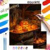 Digital Halloween Pumpkin Oil Painting Art Coloring Painting Handmade Diy Home Decoration Painting