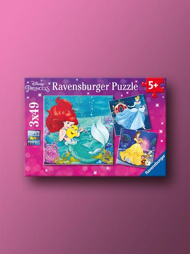 Disney Princess: Magical Moments 3x49 Piece Ravensburger 5+ Years Puzzle