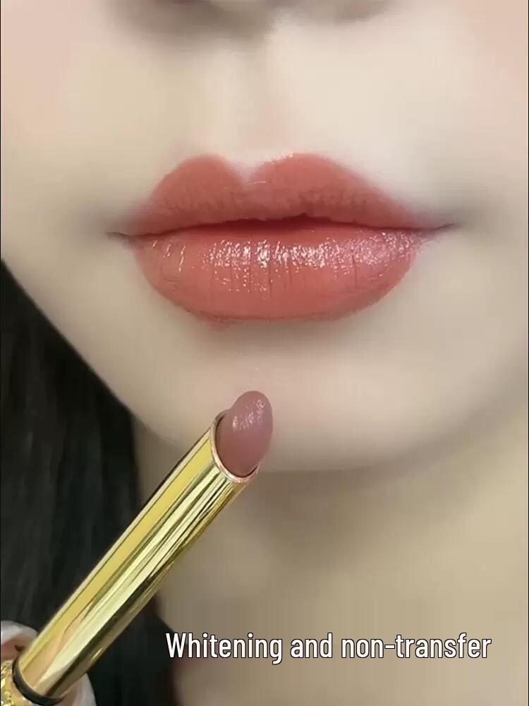 Cinnamon Milk Tea Matte Lipstick: Fade-proof, Transfer-resistant, Teeth-whitening, Waterproof, Moisturizing, Long-lasting No-makeup Look.
