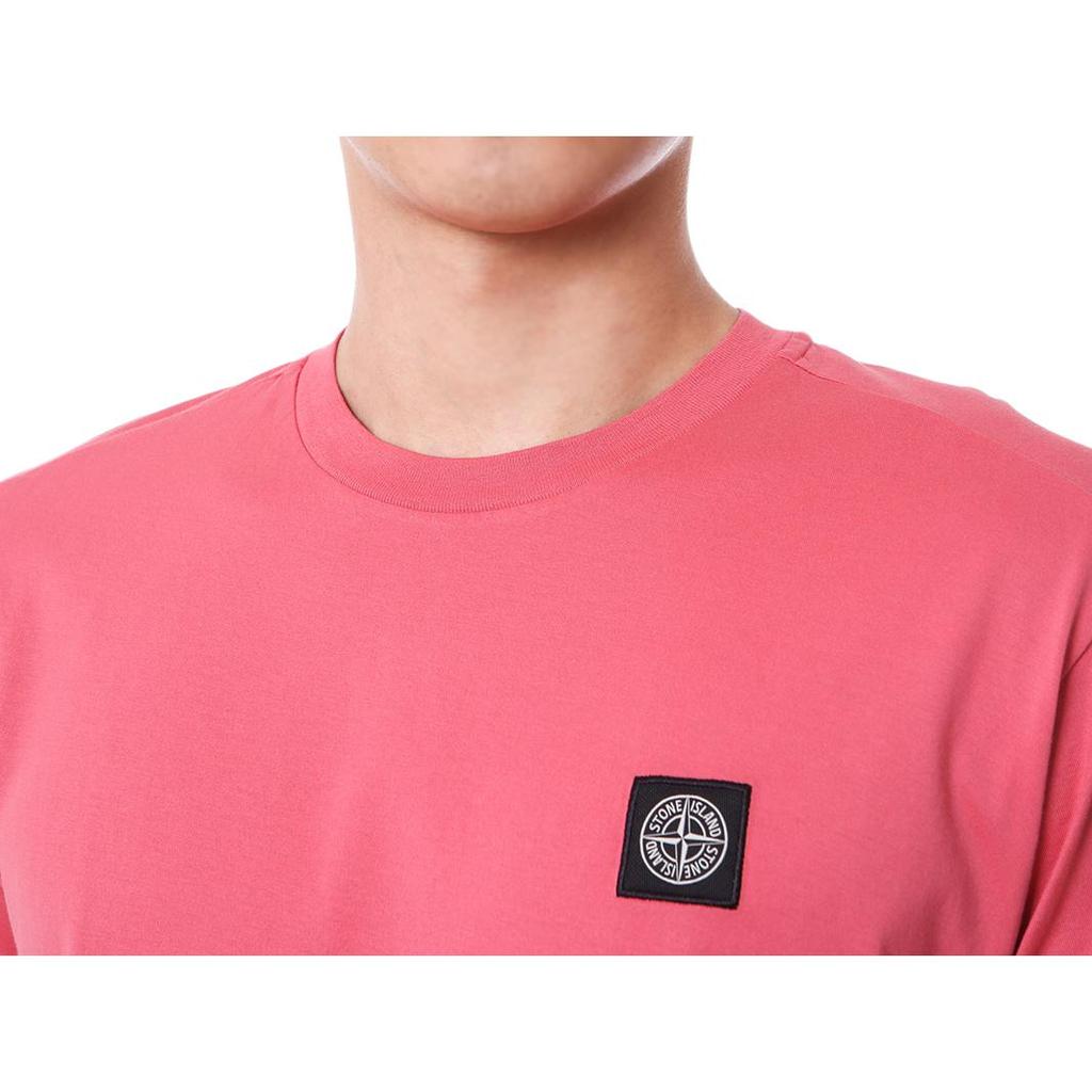 Stone Island Solid Color Logo Patch Crew Neck Short Sleeve T-Shirt Men Tops 101524113-V0087