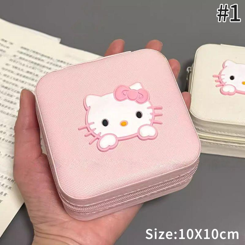 Leather  Jewelry Box Earrings Necklaces Rings Storage Box Travel Portable Ring Box Jewelry Organization Girls Gifts