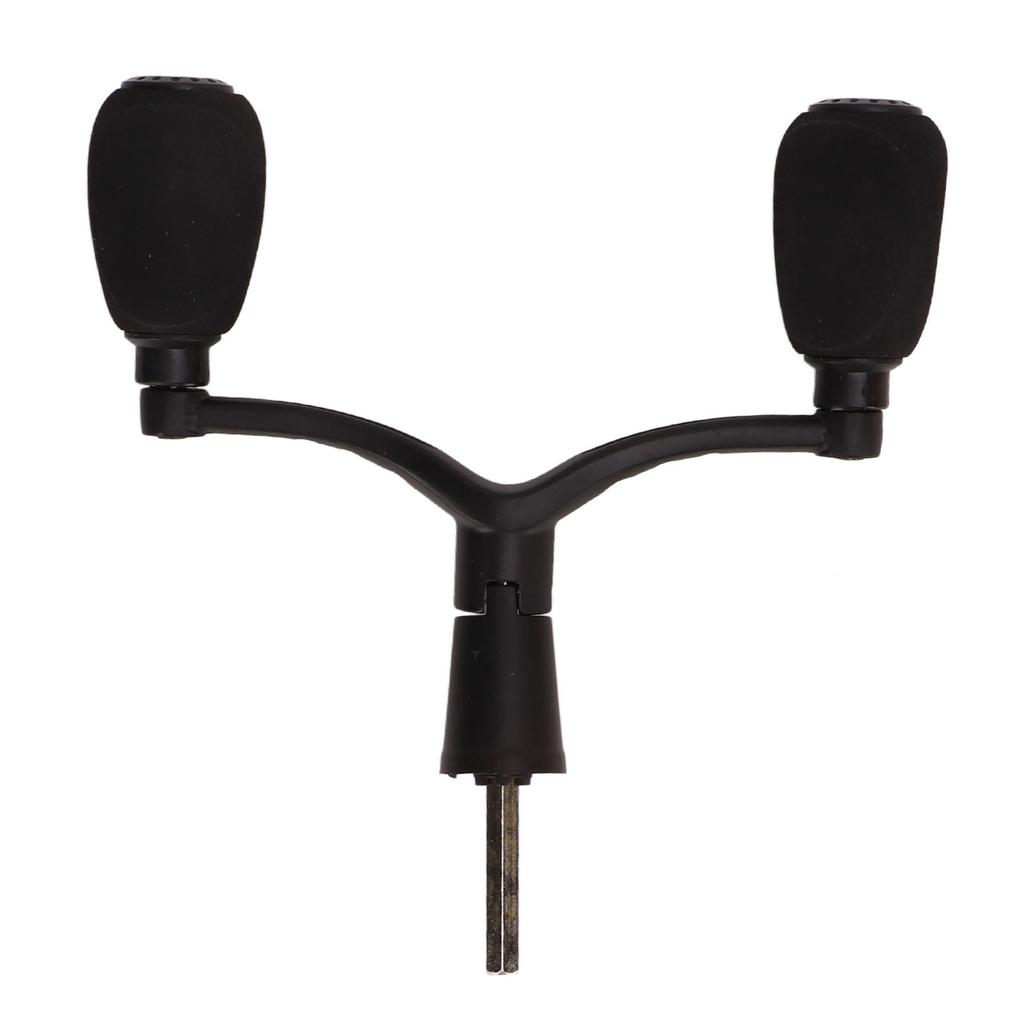 Aluminum Alloy Fishing Reel Double Handle Grip Rocker Arm Spray Painting Matt Black Lure Spinning Fishing Wheel Hex