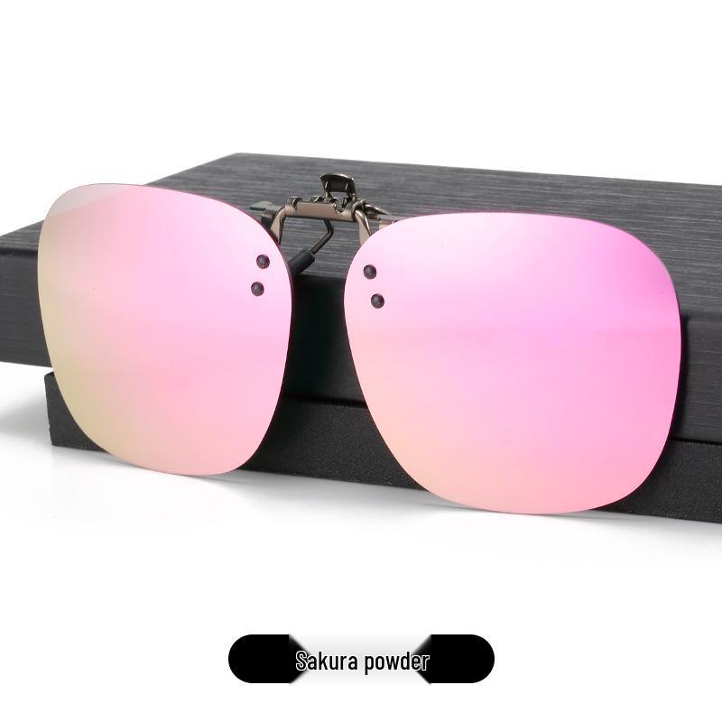 2025 Polarized Rimless Polygonal Clip-on Sunglasses for Day/Night Outdoor, Fishing, and Driving