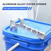 Aluminum Drum Wrench Multi-Function Metal Bucket Opener Ergonomic Design Bucket Opener Lid Remover Opener Tool