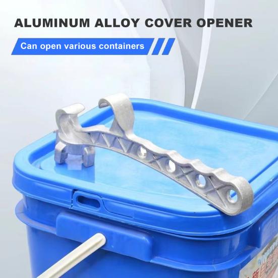 Aluminum Drum Wrench Multi-Function Metal Bucket Opener Ergonomic Design Bucket Opener Lid Remover Opener Tool