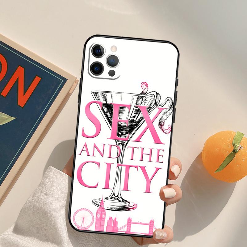 Sex and the City Funda Case For iPhone 15 14 16 Pro Max 11 12 13 Pro Max Mini XR 16e 16 15 Plus Phone Cover
