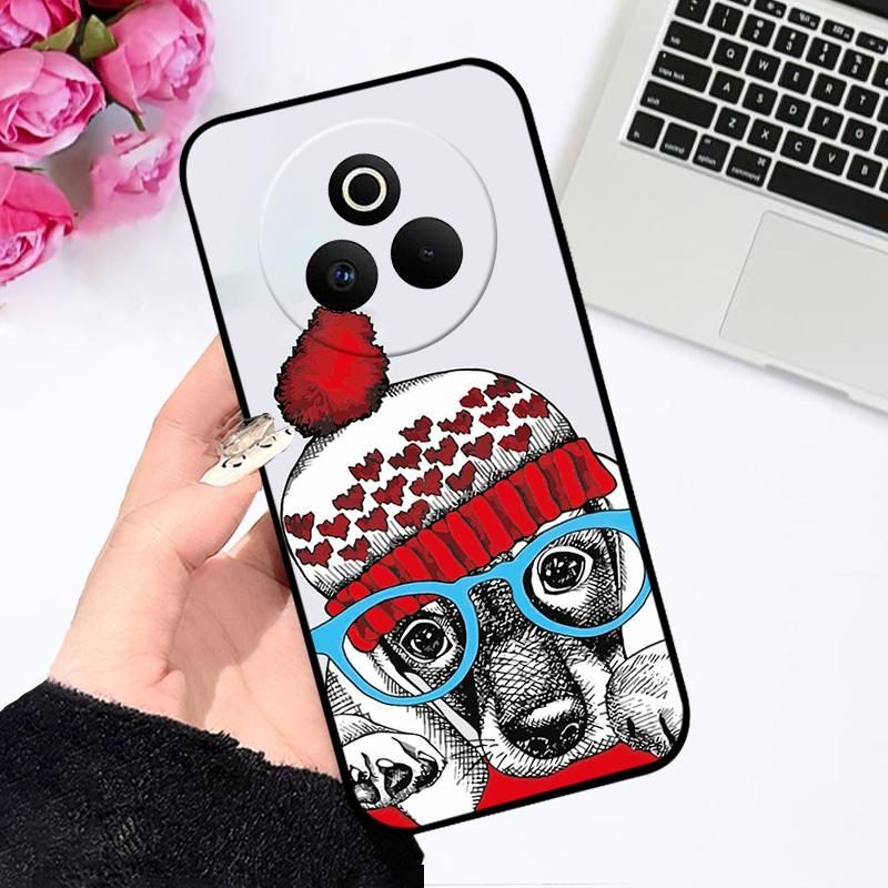 Case For Oppo Realme P3 Pro 5G Fashion Color Painted Silicone Soft Phone Cover For Realme P 3 Pro 5G Shockproof Bumper Shells