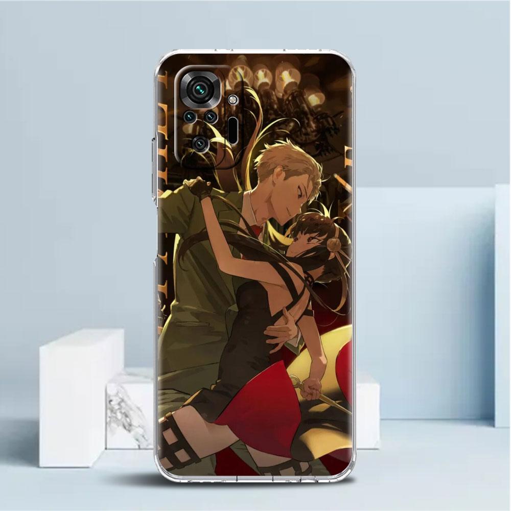 ShockProof Phone Case for Redmi Note 11 11E 10 9 8 Pro 11S 9S 10S K40 9A 9C 8T 7 10C 9t 9s Soft Cover Latest Comics Spy Family