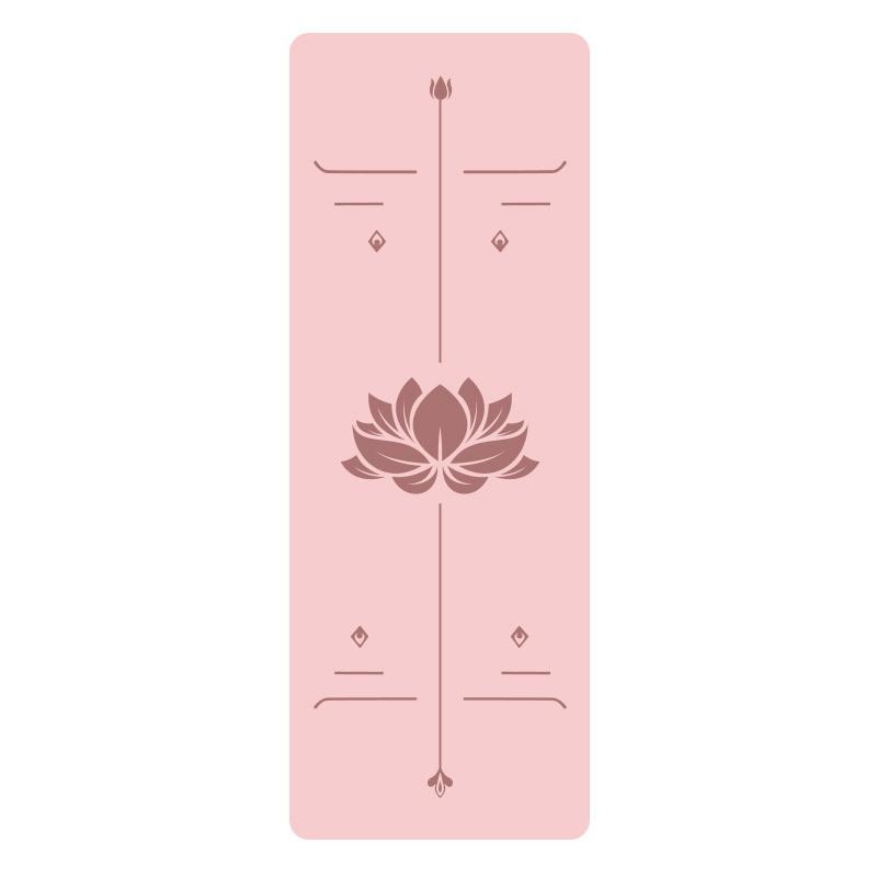 5Mm Natural Rubber PU Yoga Mat Thickened Non-slip Professional Position Line Yoga Mat