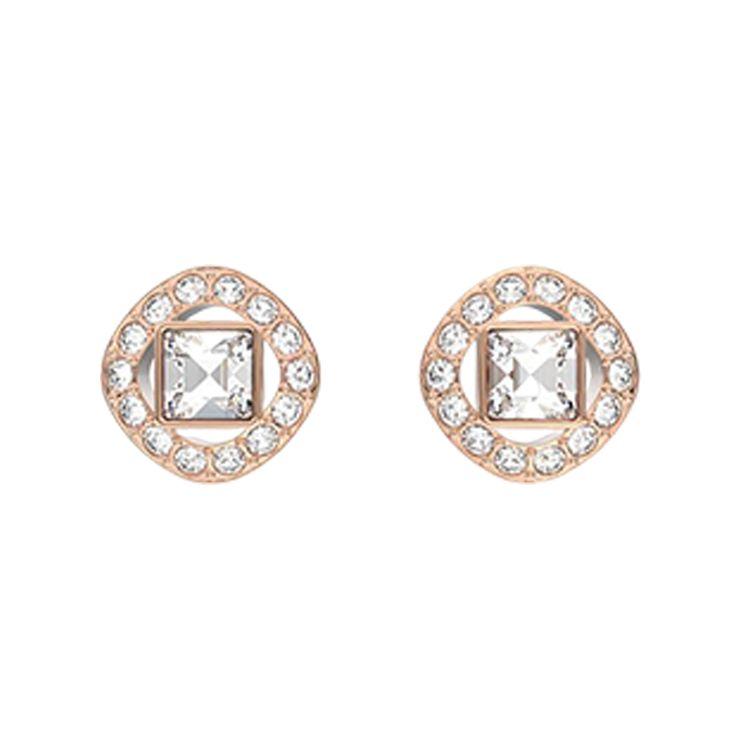 Swarovski Una Angelic Elegant Alloy Earrings Women earrings Rose-Gold 5646716 Box (Random Color)