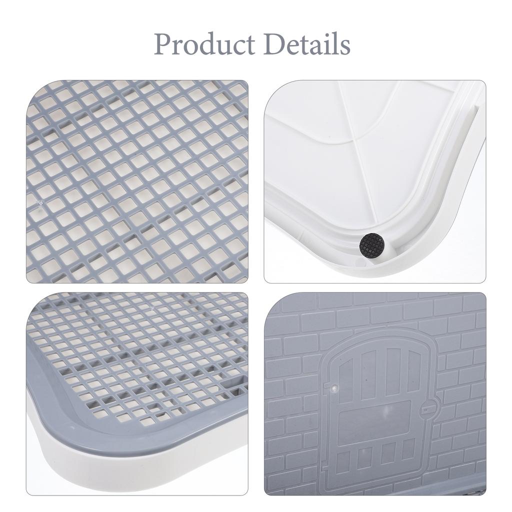 Dog Potty Training Toilet, Plastic Dog Pee Pad Holder With Removable Net, Reusable Dog Potty Trainer Dog Toilet Tray For Pets Up