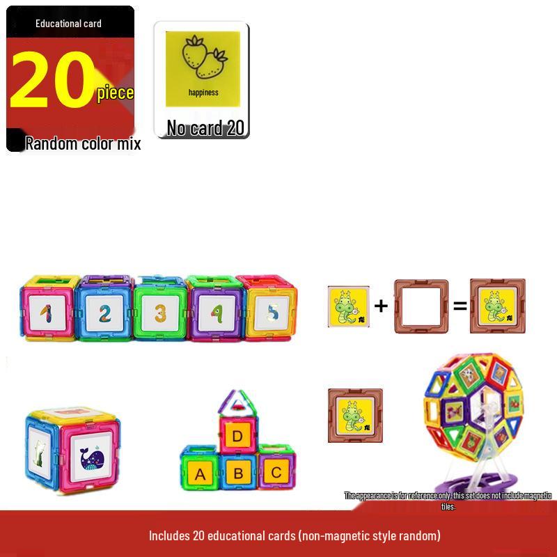 Magnetic Tiles Building Blocks for Toddlers - Assembly Toy for Boys and Girls