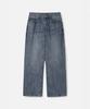 247Silijeu Curved Wide Denim Blue