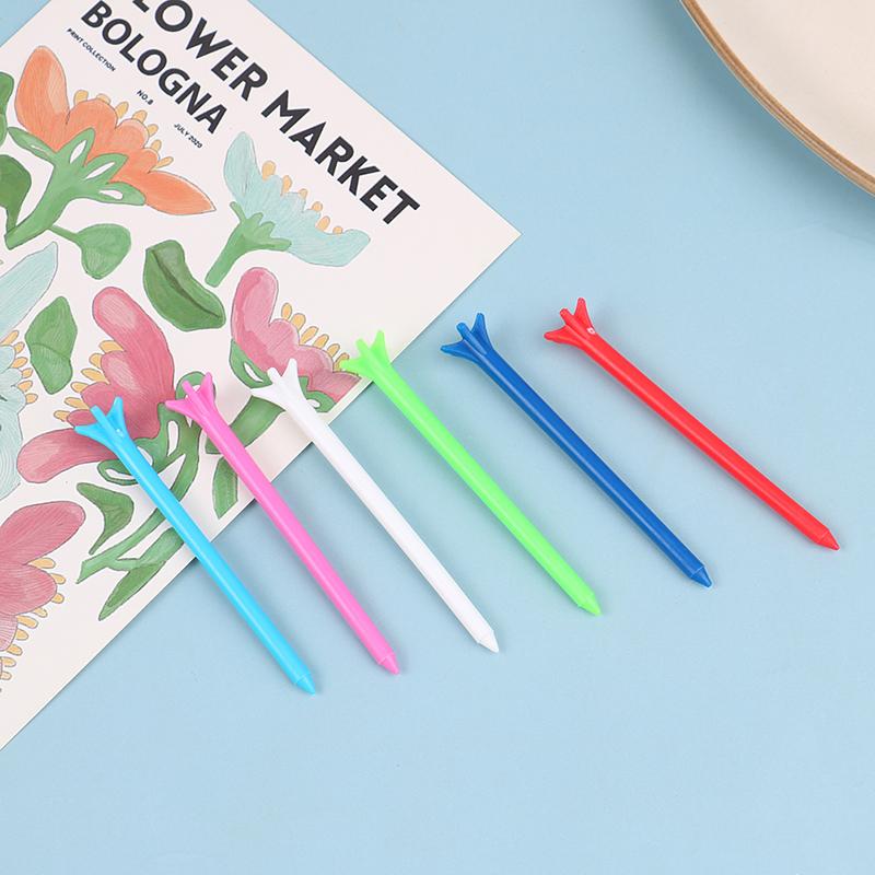 100 ks golfových odpališť smíšených barev 5 hrotů 83 mm sportovní příslušenství s menším odporem