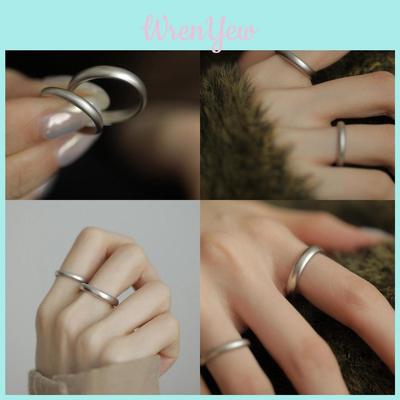 Elegant Adjustable Matte Texture Ring For Women Stylish Minimalist Geometric Design 2023 New Arrival