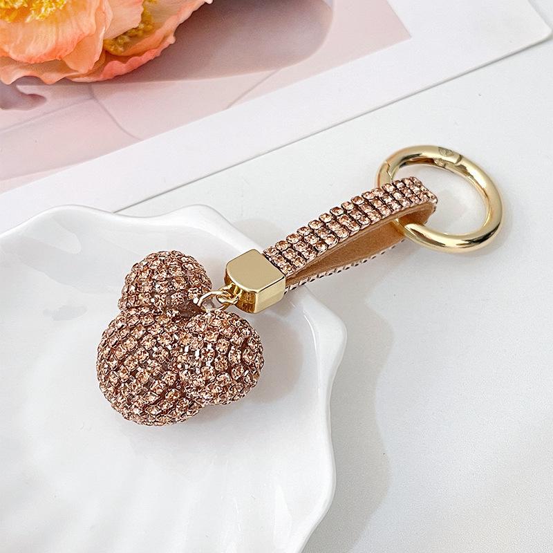 Hot Selling Rhinestone Mickey Keychain Car Keyring & Women's Bag Charm
