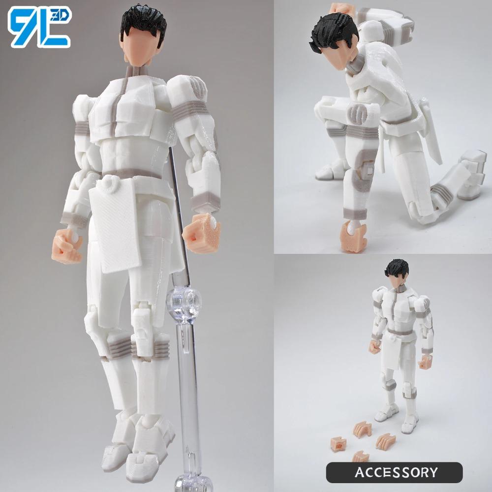 9L3D Printed NEWInvincibles Tech Jacker Titan13 Lucky13 Action Figure Dummy13 Motorcycle Multi-Jointed Collectible Model Toy T13