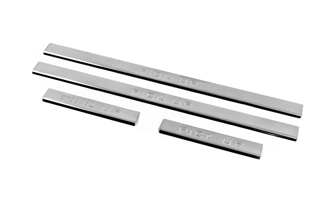 

Накладки на пороги Carmos V3 (4 шт, нерж) для Nissan NP300 1999-2015